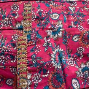 Pink salwar set(Top+Pant+shawl) and it’s completely a new one.